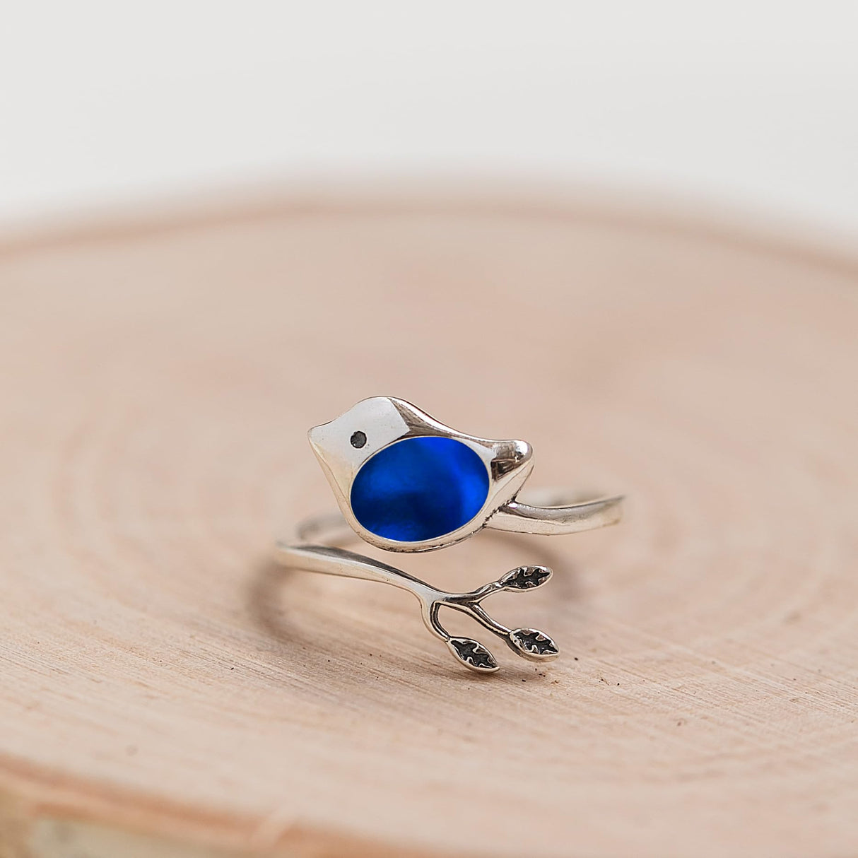 Bottled Up Designs Handmade Little Bird Ring, Recycled Antique Bottles, Sterling Silver, Eco Friendly, Made in USA, Birthday Gifts, Mothers Day, Women, Anniversary (Red Beer Bottle)