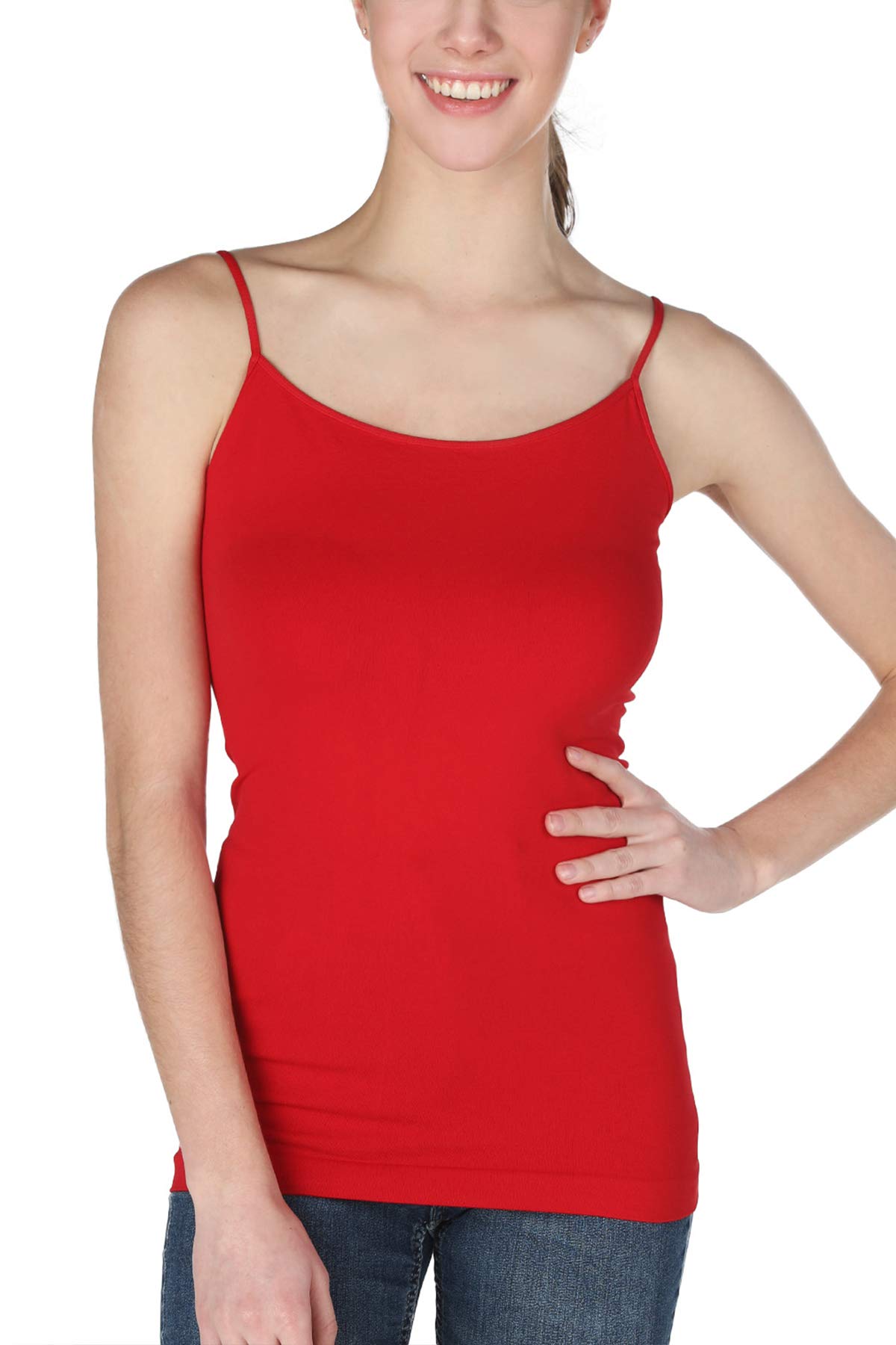 NIKIBIKI Women Seamless Basic Camisole, Made in U.S.A, One Size