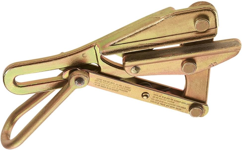 Klein Tools 1656-30 Chicago Grip, Made in USA, for Bare ACSR, Aluminum, and Stranded-Copper Cables 0.3 to 0.5-Inch