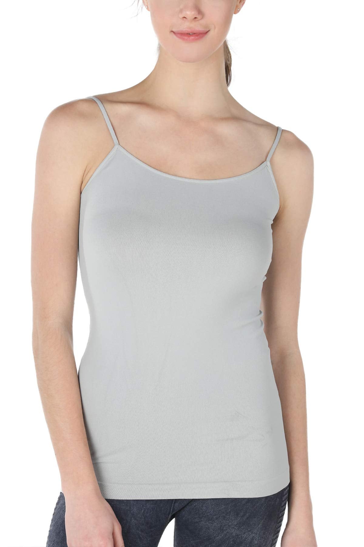 NIKIBIKI Women Seamless Basic Camisole, Made in U.S.A, One Size