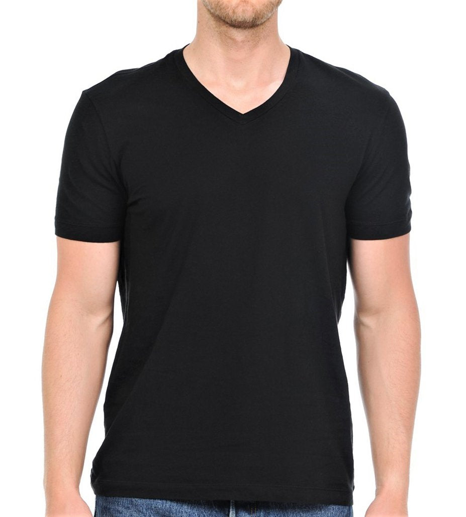 YURO-K Men's Short Sleeve V-Neck T-Shirt Premium Cotton Classic Short Sleeve V-Neck T-Shirt