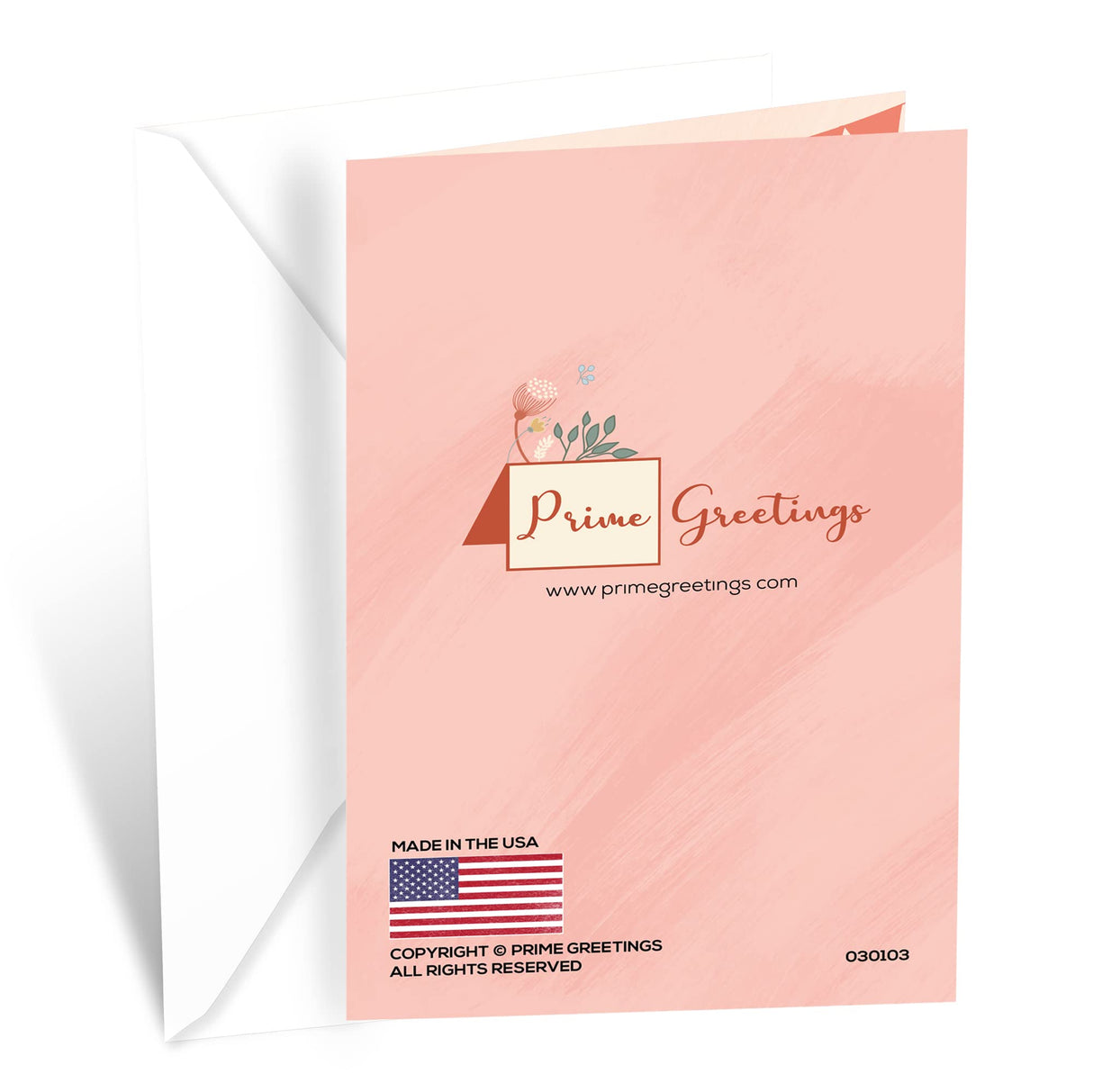 Prime Greetings Friend Birthday Card, Made in America, Eco-Friendly, Thick Card Stock with Premium Envelope 5in x 7.75in, Packaged in Protective Mailer