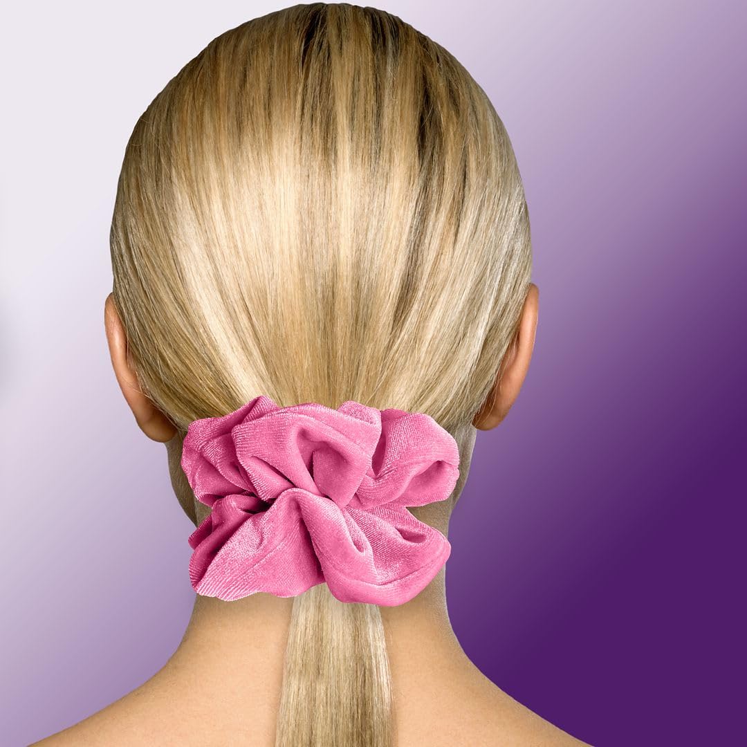 Velvet Scrunchies Jumbo Size Plush Big Ponytail Holders Thick Braided Locked Hair Big Made in the USA Green Pine