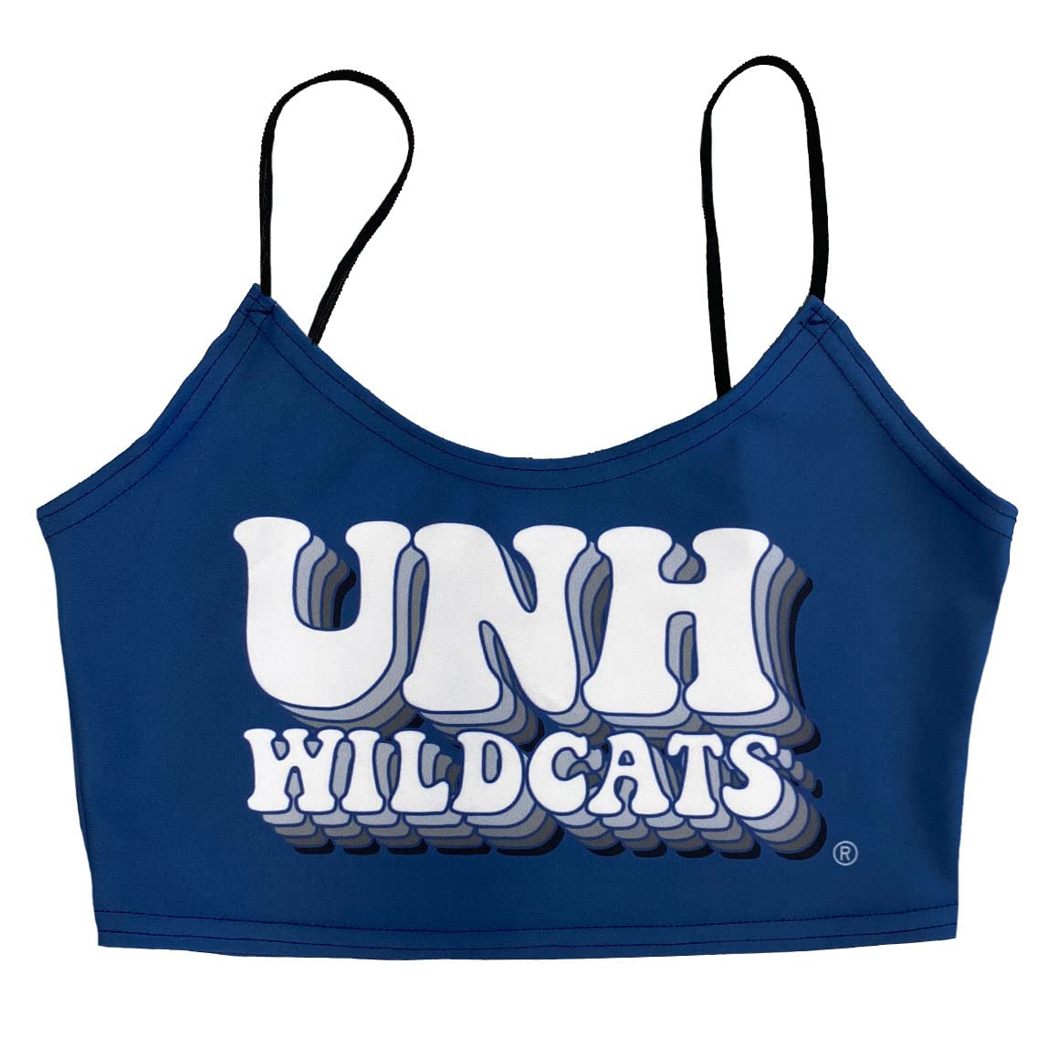 Lojobands Women's Tailgate Outfit College Spaghetti Tank Top Crop Top Made in USA One Size Fits Most