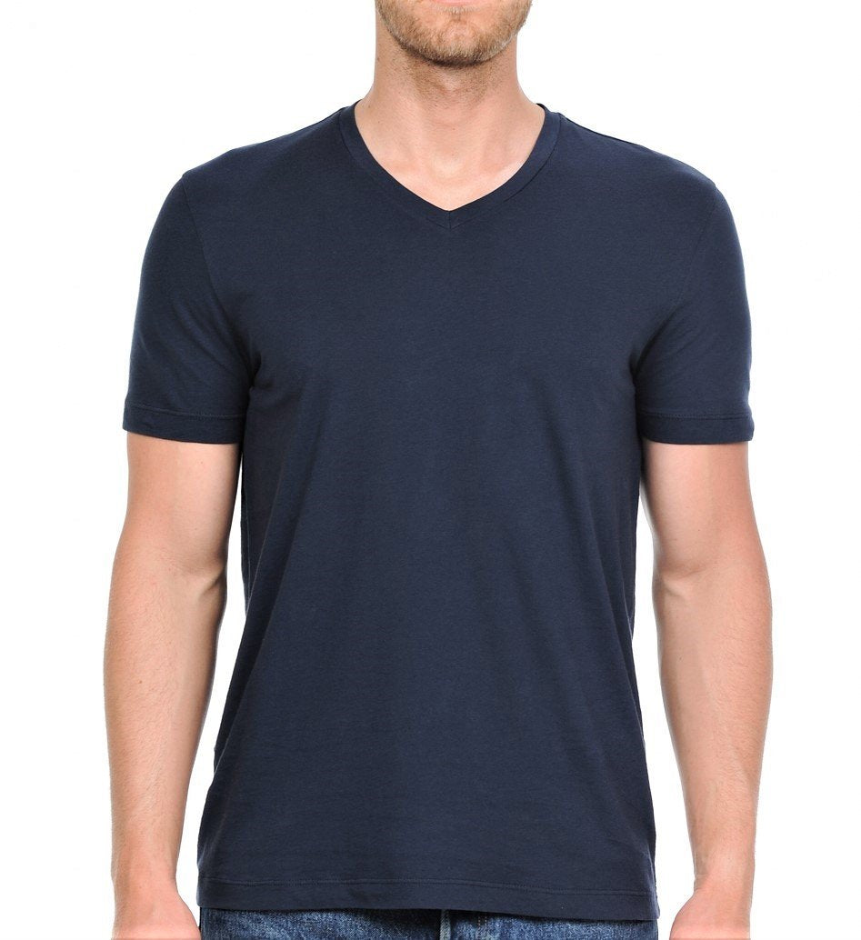 YURO-K Men's Short Sleeve V-Neck T-Shirt Premium Cotton Classic Short Sleeve V-Neck T-Shirt