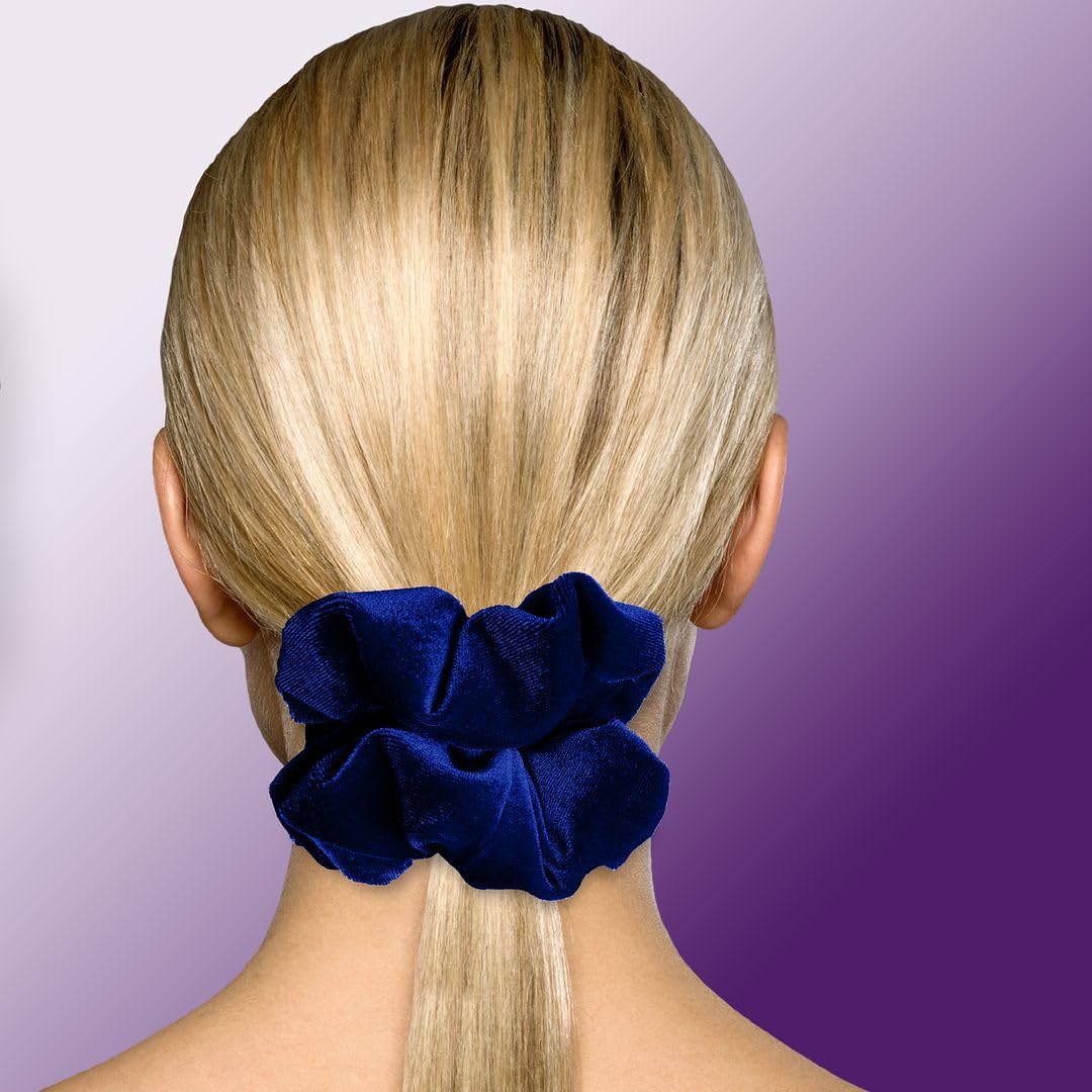 Velvet Scrunchies Jumbo Size Plush Big Ponytail Holders Thick Braided Locked Hair Big Made in the USA Green Pine