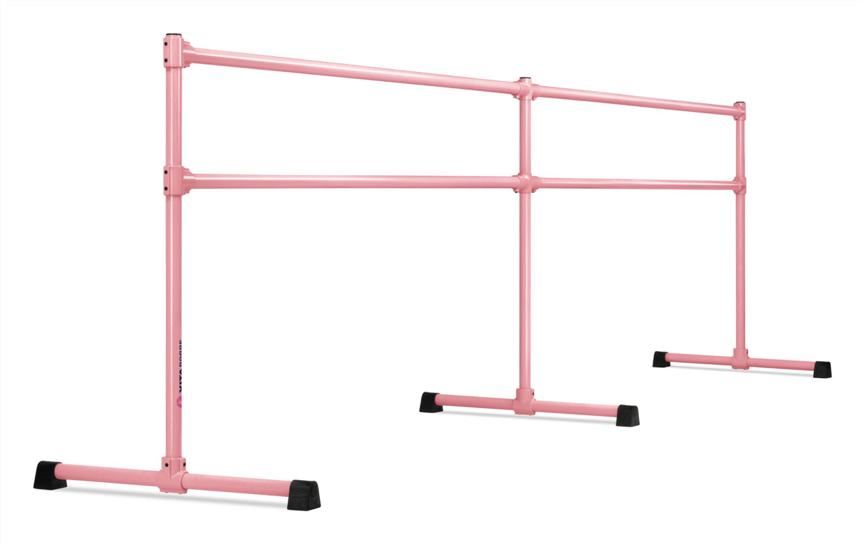 VITA Barre Portable Freestanding Double Ballet Barre, Extreme, Steel | Fixed Height, Made in USA, Home or Gym Exercise Equipment for Kids & Adults | Dance, Fitness, Pilates