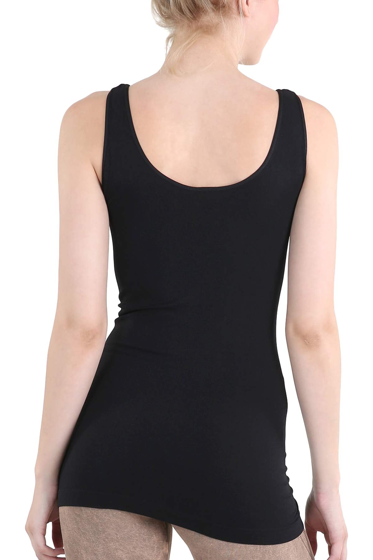 NIKIBIKI Women Seamless Reversible Classic Tank Top, Made in U.S.A, One Size