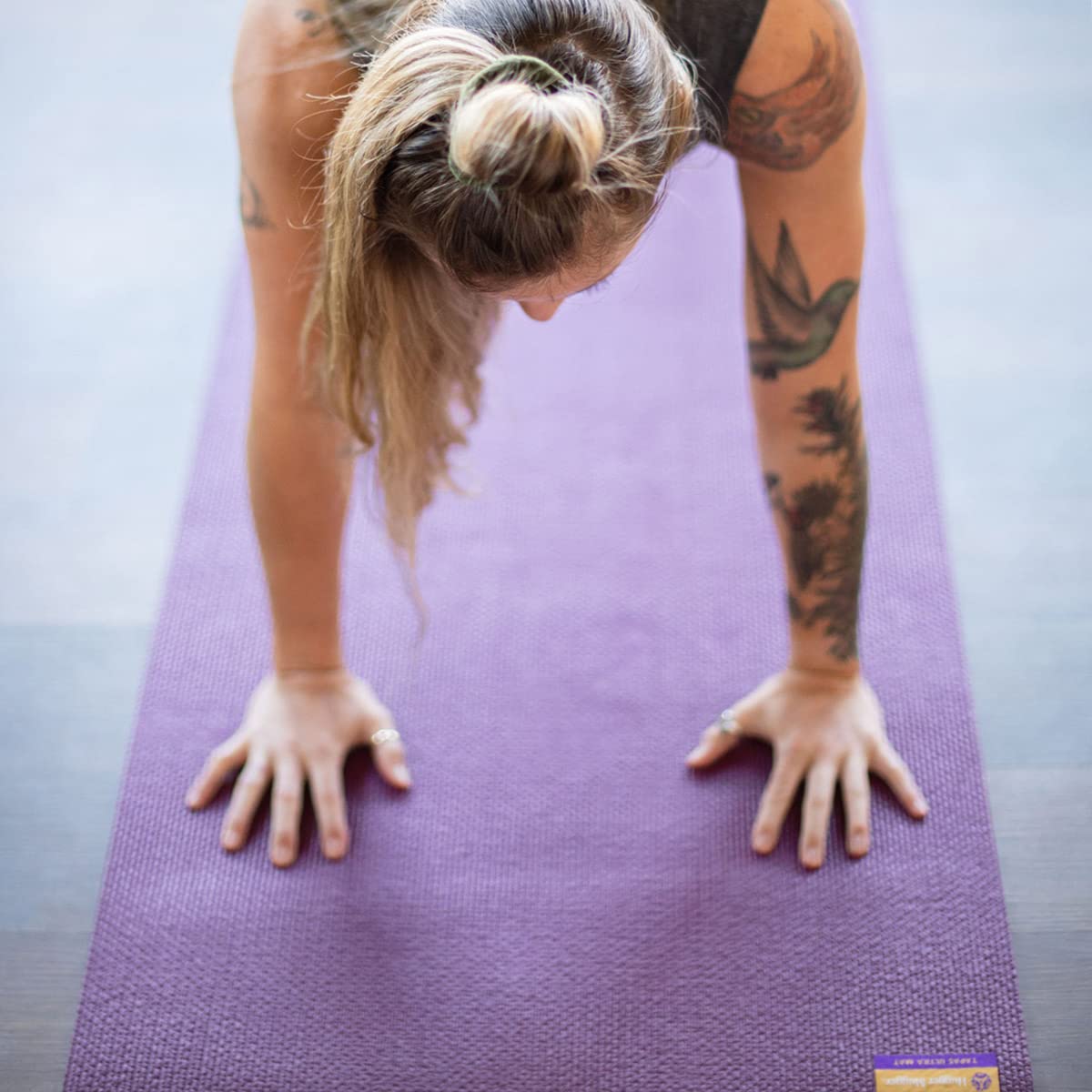 Hugger Mugger Tapas Ultra Yoga Mat - Outstanding 1/4″ Soft Cushion, Lightweight, Made in the USA Sticky Mat, Durable and Long-Lasting