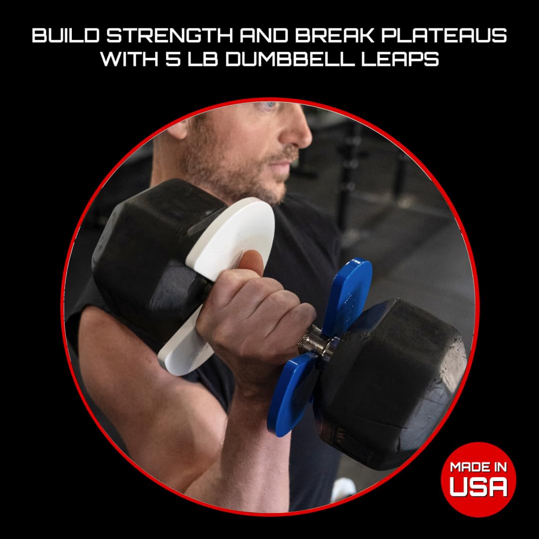 Micro Gainz Dumbbell Fractional 2.5 lb Weight Plate, Ideal for Micro Loading, (Choose Color) 2 Piece Fractional Weight Plates, Designed for Dumbbell Training, Made In USA