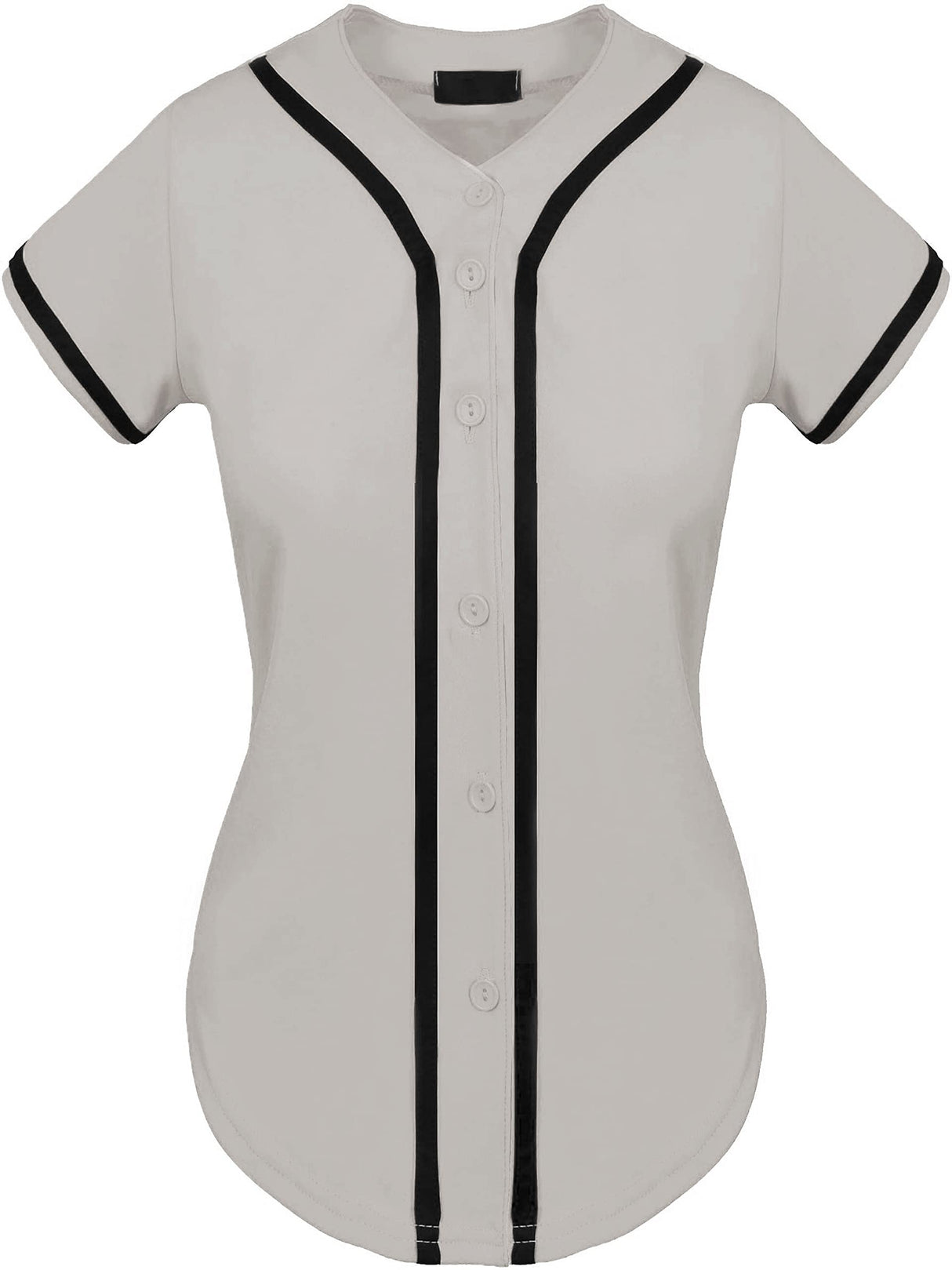 Hat and Beyond Womens Baseball Jersey Button Down Tee Short Sleeve Softball Active Shirts Made in USA