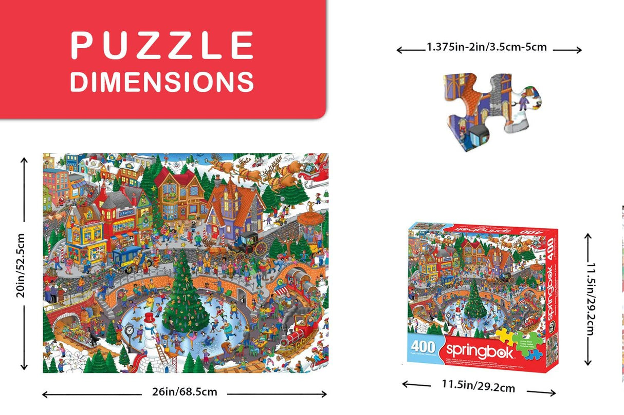 Springbok- Holiday Havoc - 400 Piece Jigsaw Puzzle Features a Fun Holiday Scene That Includes Everything we Love About The Holidays