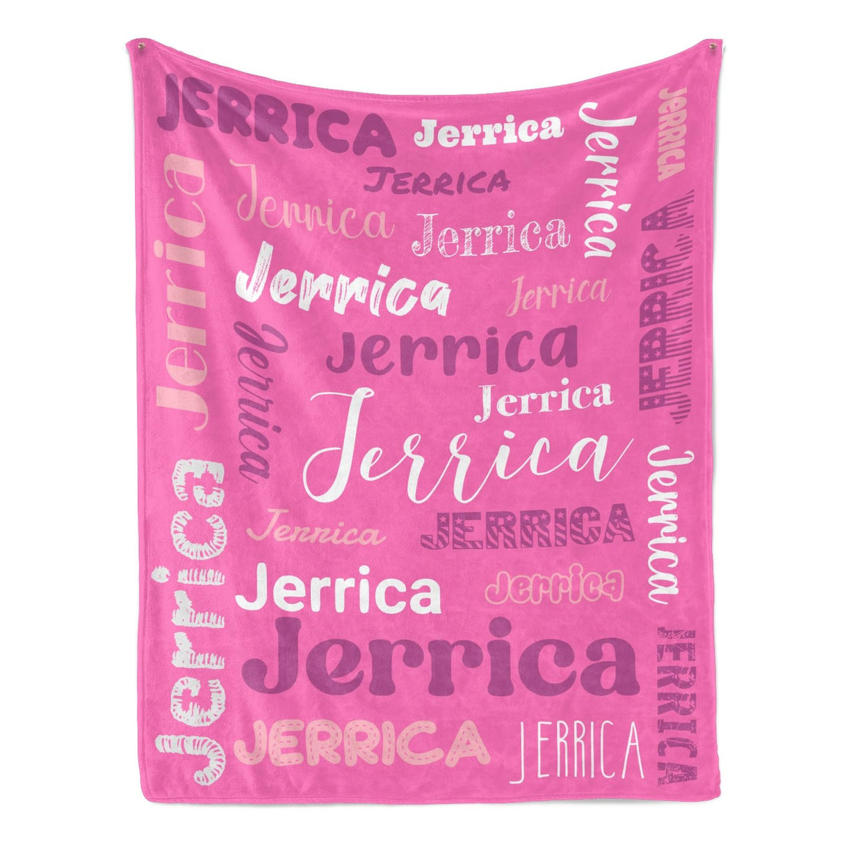 Custom Blanket with Name, Soft Cozy Personalized Name Blankets for Kids, Girls, Boys, Adults, Customized Christmas Blanket for Women, Men, Newborn, New Mom, Red Colors, Made in USA