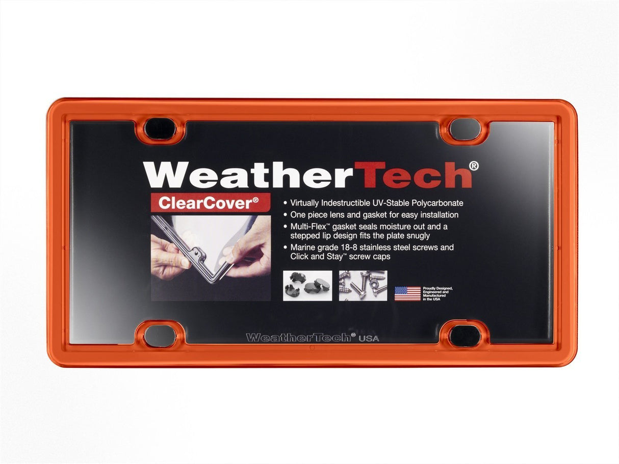 WeatherTech ClearCover License Plate Cover and Frame, Baby Blue