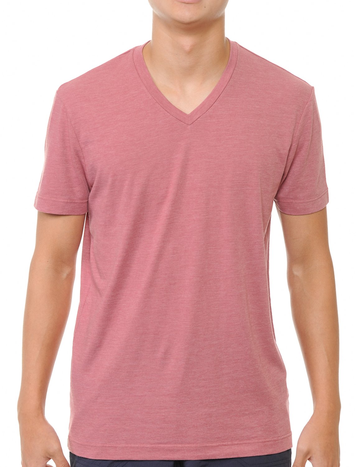 YURO-K Men's Short Sleeve V-Neck T-Shirt Premium Cotton Classic Short Sleeve V-Neck T-Shirt