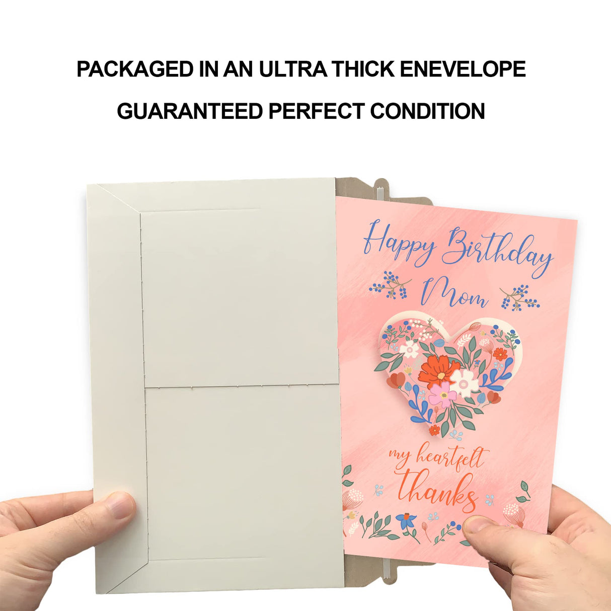 Prime Greetings Friend Birthday Card, Made in America, Eco-Friendly, Thick Card Stock with Premium Envelope 5in x 7.75in, Packaged in Protective Mailer