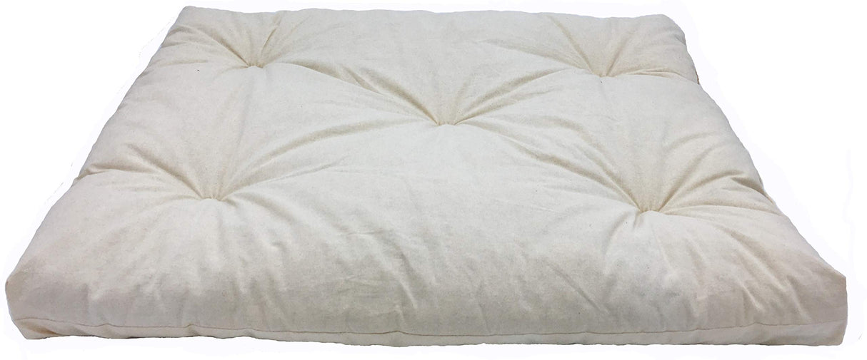 Bean's ZABUTON Meditation Cushions - Colorful Cotton Yoga Prayer Zen Kneeling Pad Base for Zafu Pillow - Medium & Large - Traditional Natural Recycled Cotton Fill - Floor Sitting Comfort - Made in USA