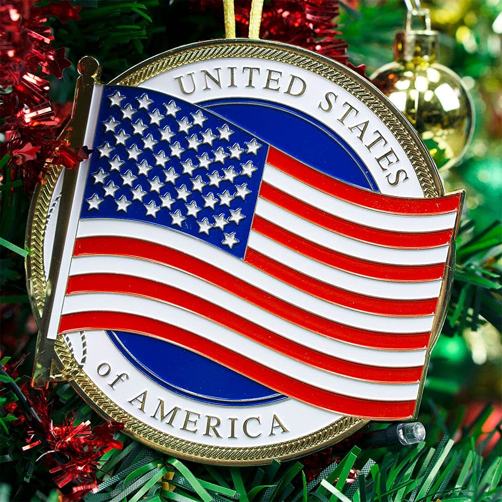 Allied Products Navy Heroes Series Holiday Ornament - Officially Licensed Navy Medallion