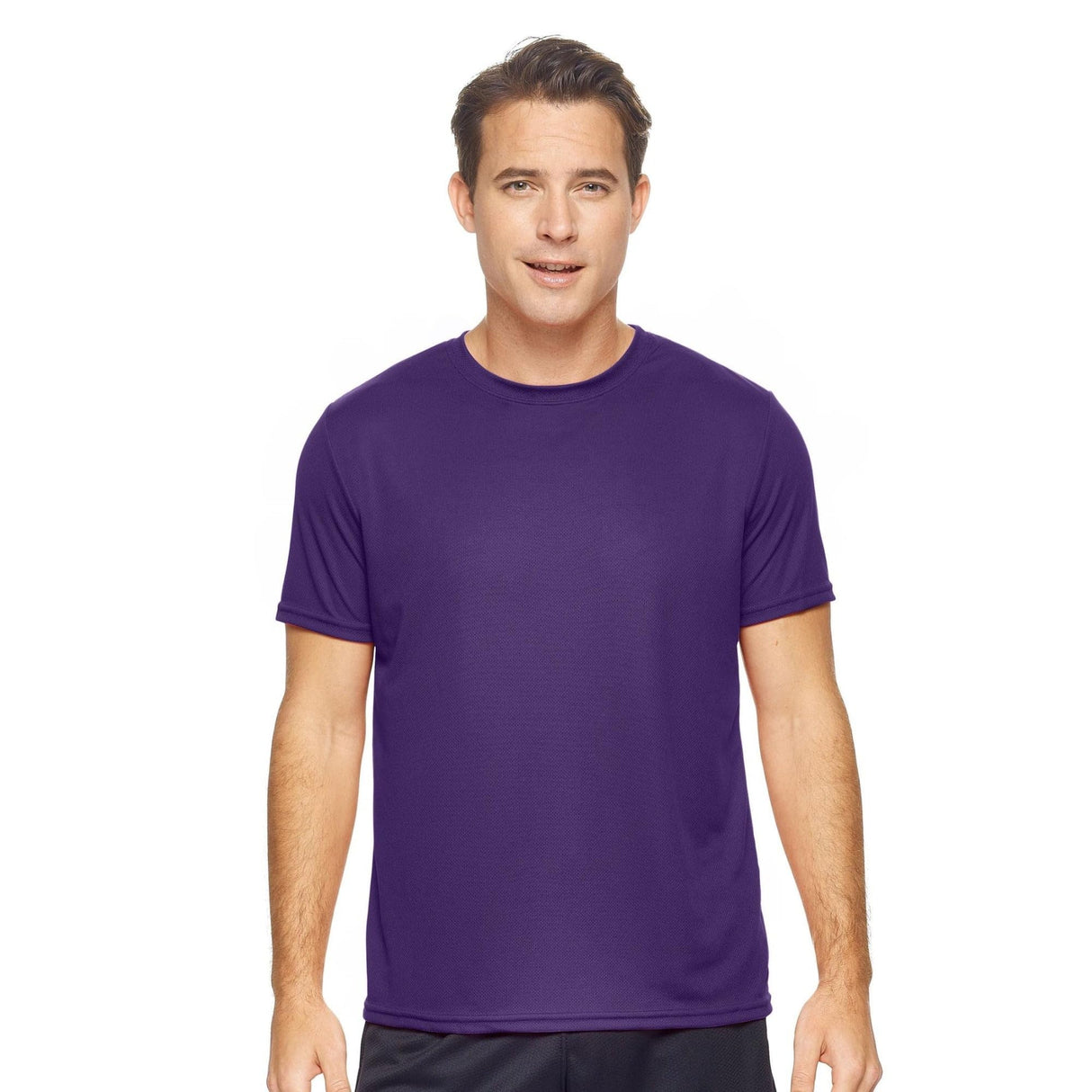 Expert Brand USA-Made Men's Oxymesh Crewneck Short Sleeve Active T-Shirt for Sports Hiking Running Gym