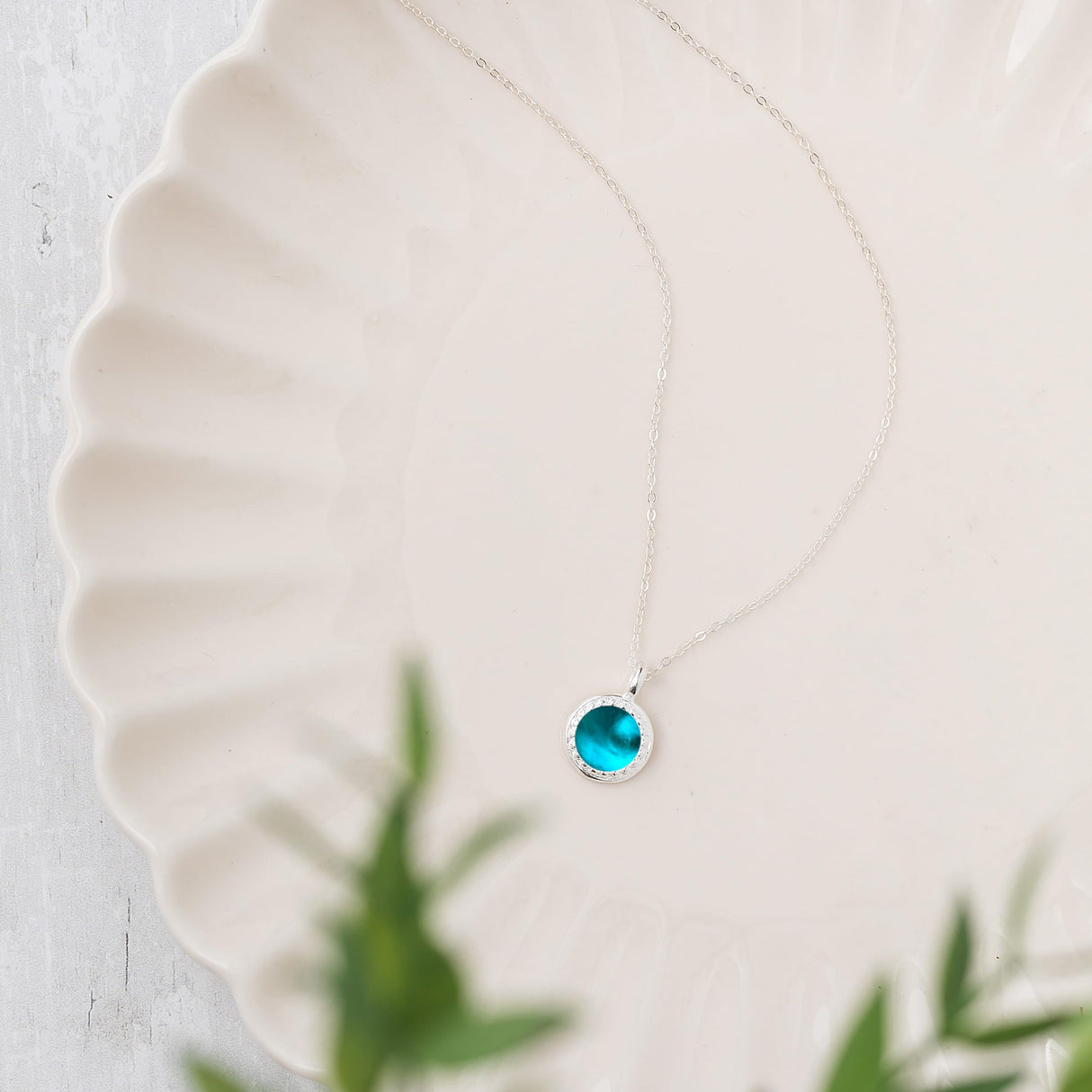 Bottled Up Designs Handmade Color Dot Necklace, Recycled Antique Mason Jar, Made in USA, Birthday Gifts, Mothers Day, Women, Anniversary (Mason Jar Aqua)