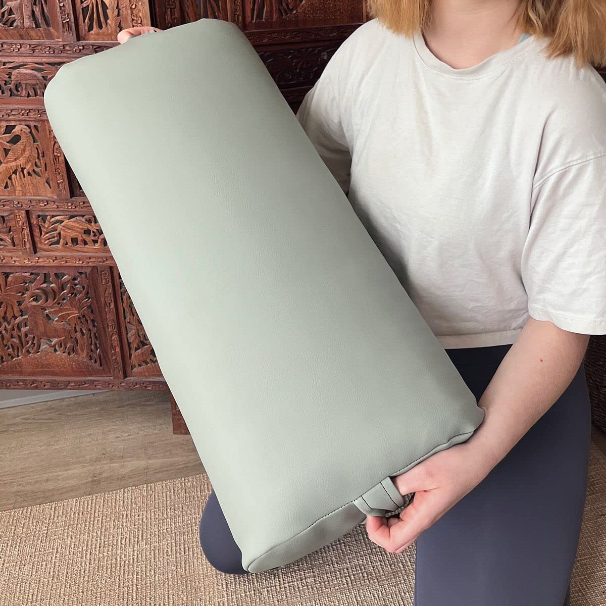 Hugger Mugger Standard Yoga Bolster - Firm, Supportive, Handmade, Durable