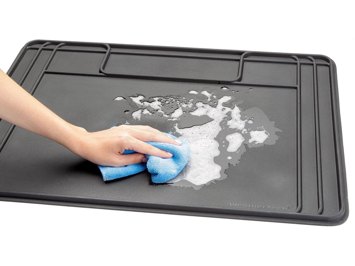 WeatherTech SinkMat – Waterproof Under Sink Liner Mat for Kitchen Bathroom – 34” x 22” Inches - Durable, Flexible Tray – Home undersink Organizer Must Haves, Black