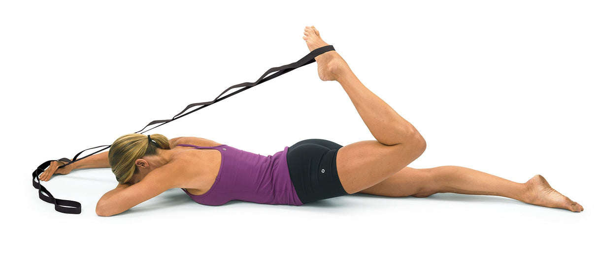 OPTP The Original Stretch Out Strap with Exercise Poster, USA Made Top Choice Stretch Out Straps for Physical Therapy, Yoga Stretching Strap or Knee Therapy Strap (XL)