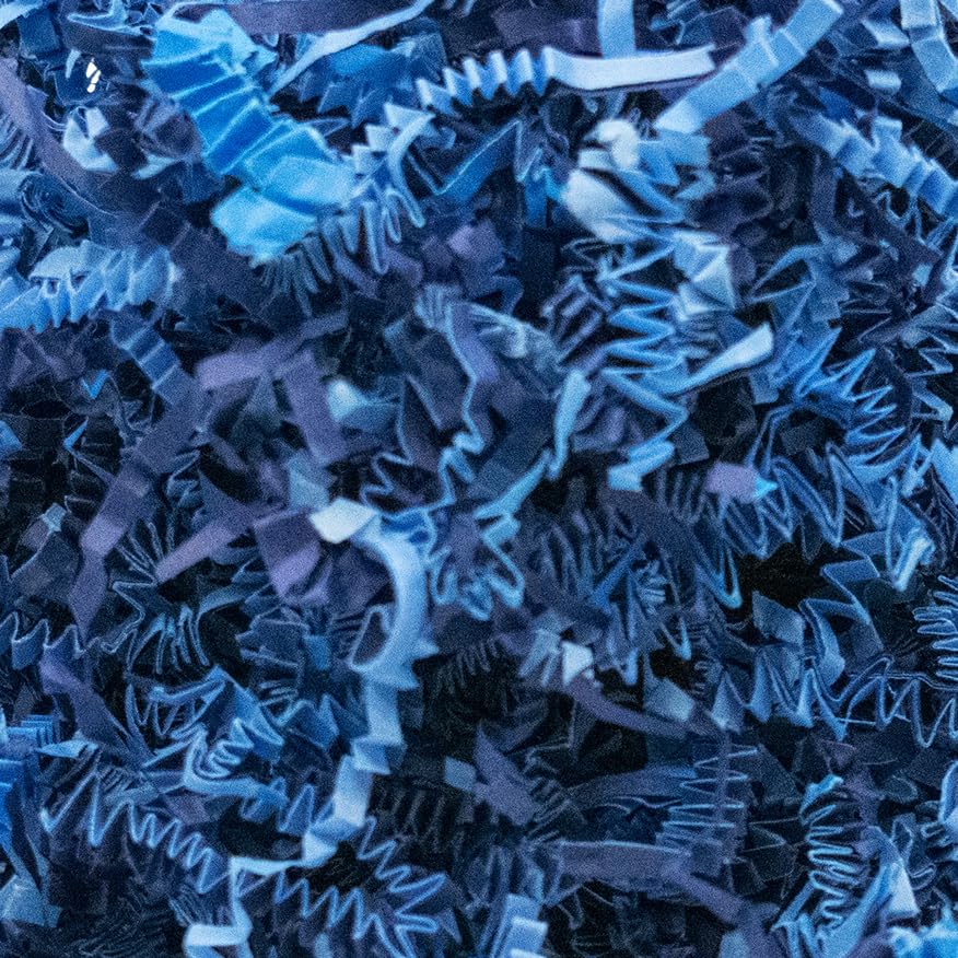 Stephanie Imports Made In USA 3-Ply Crinkle Cut Shredded Paper 2 lbs (Red & Green Christmas Mix)