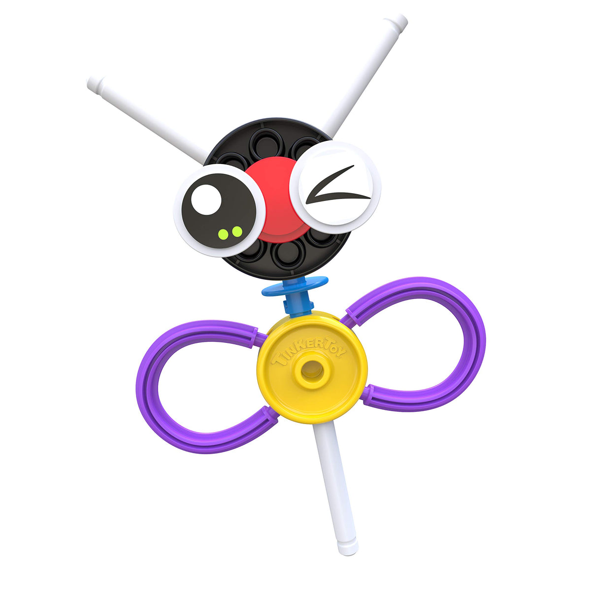 Tinkertoy On The Go Building Set - 65 Parts - Ages 3 & Up - Creative Preschool Toy (Packing may vary)