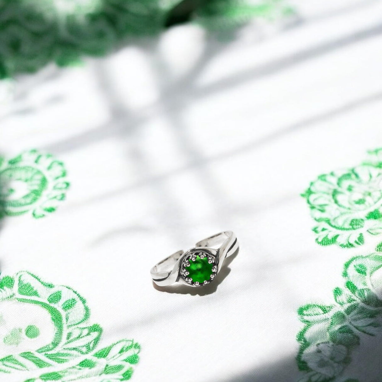 Bottled Up Designs Handmade Primitive Twist Adjustable Ring, Recycled Mason Jar, Sterling Silver, Eco Friendly, Made in USA, Birthday Gift, Mothers Day, Anniversary (Mason Jar Aqua)