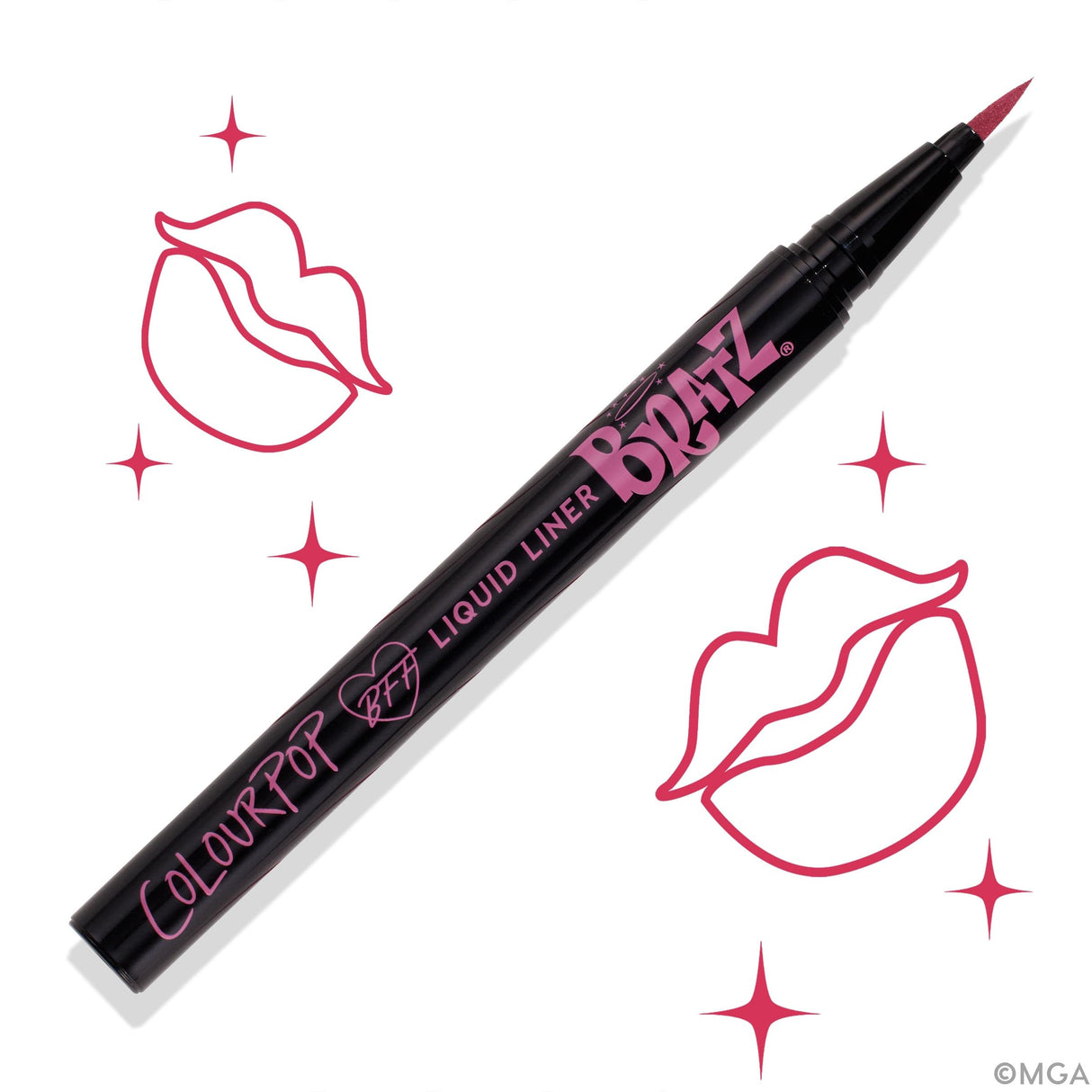 ColourPop BFF Liquid Liner - Precision Felt Tip Liquid Eyeliner Pen - High-Pigment & Buildable Colored Eyeliner with a Transfer Resistant Formula - Crzy (0.02 oz)