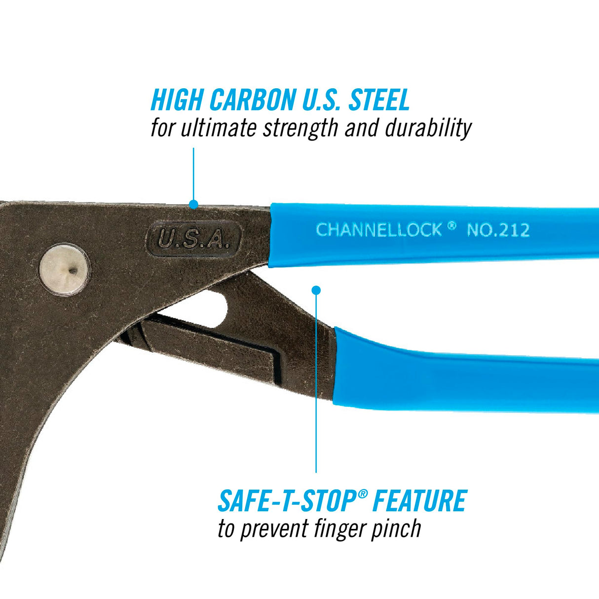 CHANNELLOCK 209 9-inch Oil Filter/PVC Pliers | Made in USA | 1.75 to 3-inch Jaw Capacity | Forged High Carbon Steel | Ideal for Engine Oil Filters, Conduit, and Fittings