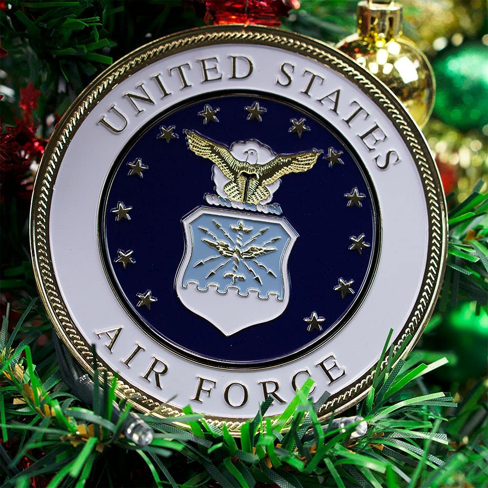 Allied Products Navy Heroes Series Holiday Ornament - Officially Licensed Navy Medallion
