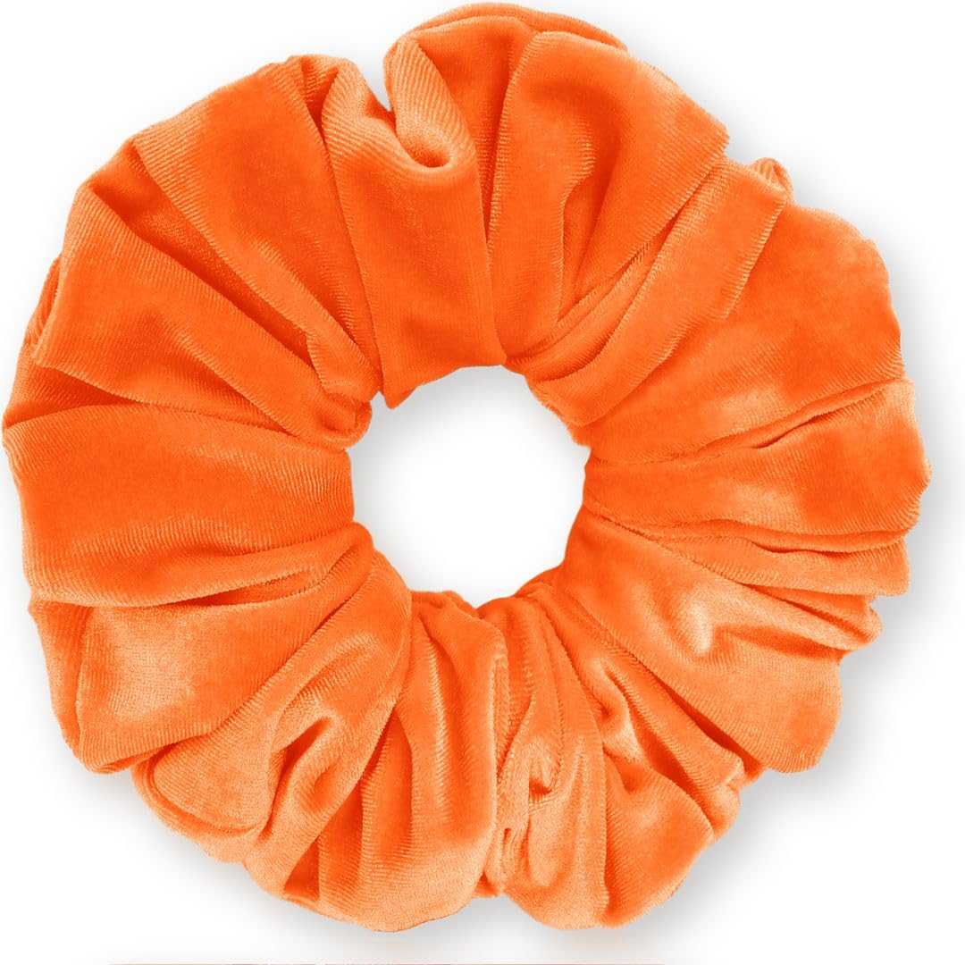 Velvet Scrunchies King Size Leopard XXL Plush Ponytail Holders Oversized Big Made in the USA