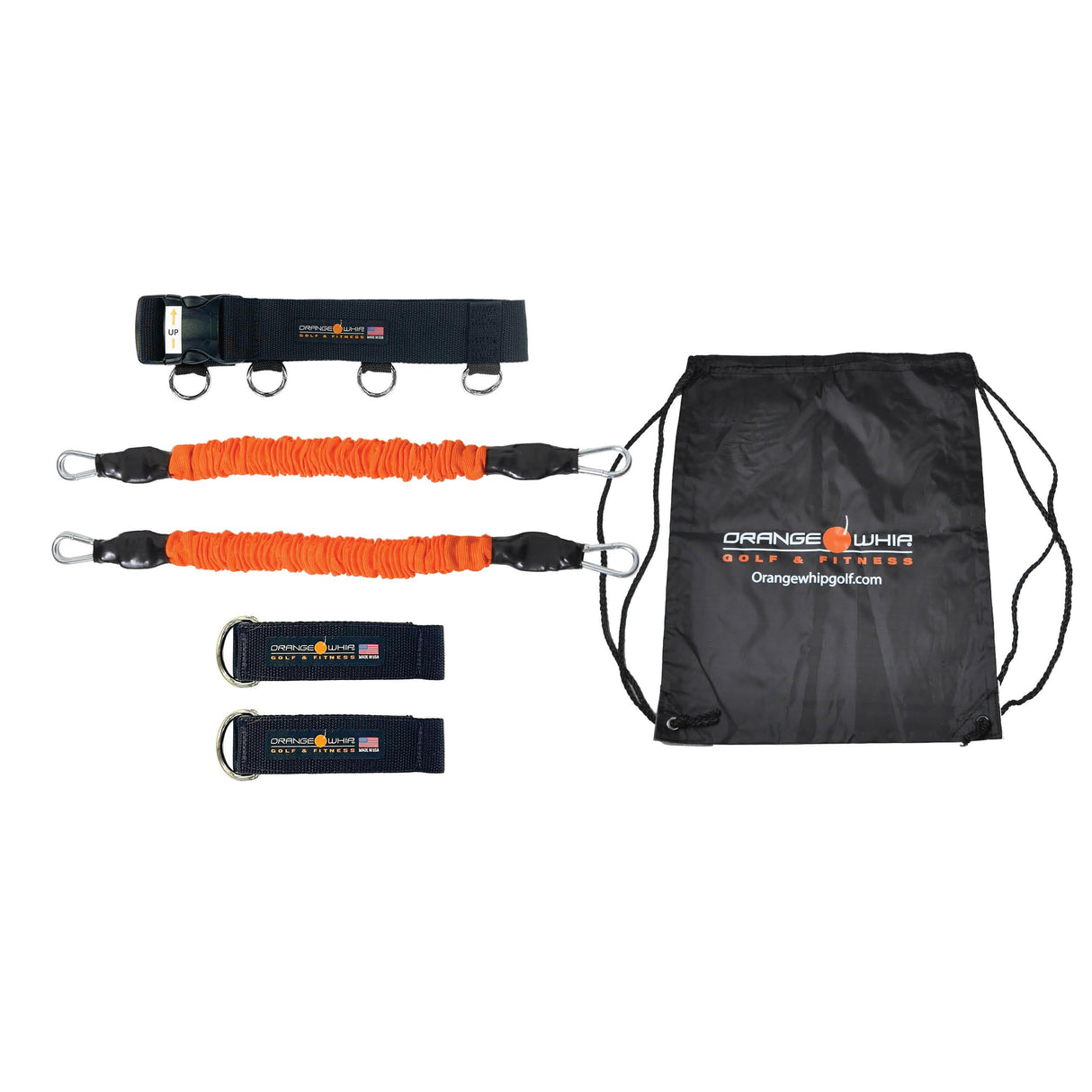 Orange Whip Turn Trainer, Resistance Bands Tool for Golf Swing Training (Regular), Resistance and Assistance for Golf Swing