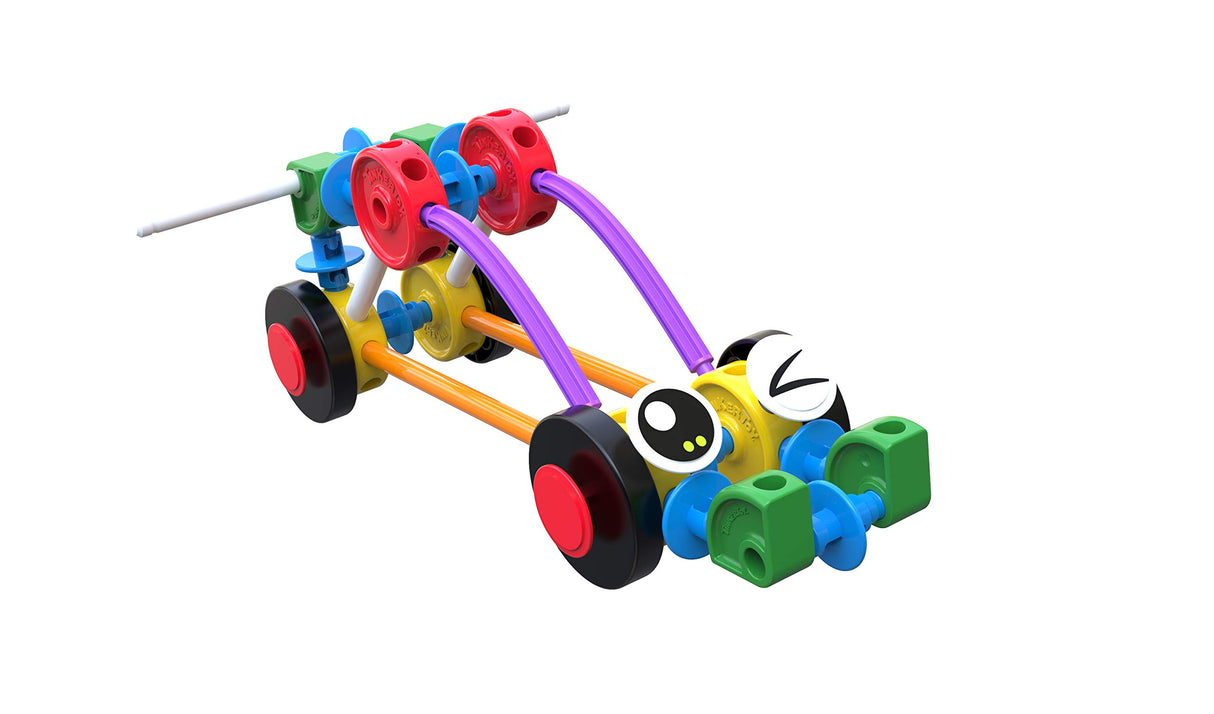 Tinkertoy On The Go Building Set - 65 Parts - Ages 3 & Up - Creative Preschool Toy (Packing may vary)