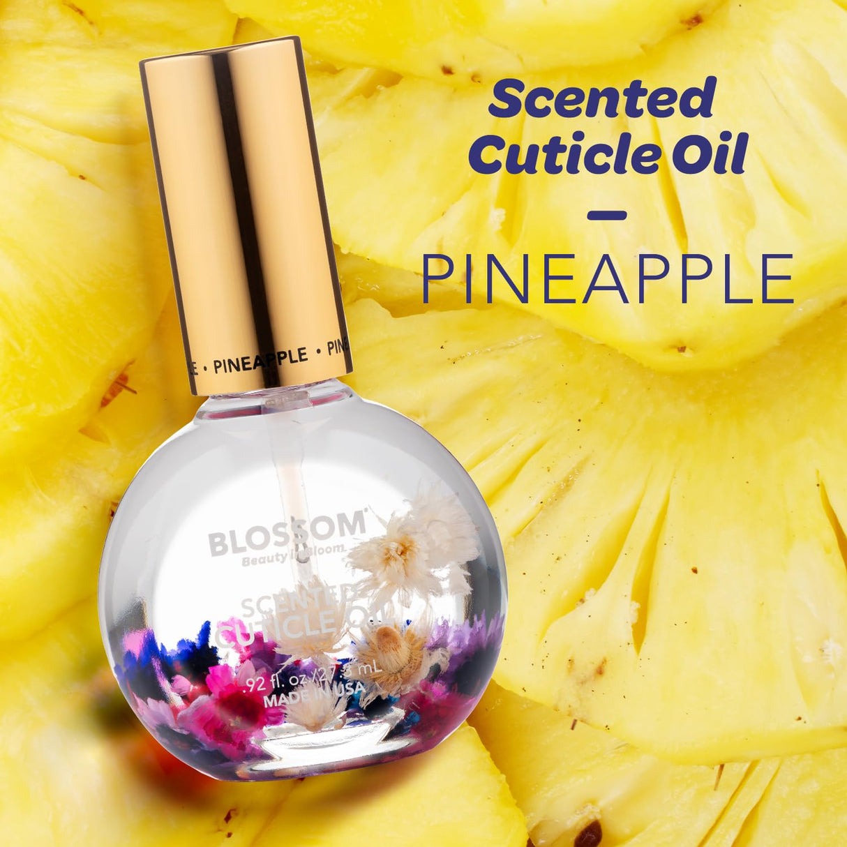 Blossom Scented Cuticle Oil, Infused with Real Flowers, Hydrating, Moisturizing, Strengthening, Made in USA, 0.5 fl. oz, Amazon Exclusive, Watermelon