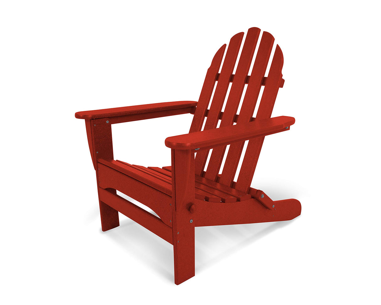 POLYWOOD AD5030WH Classic Folding Adirondack Chair, White 35.7 x 29 x 35.7 inches