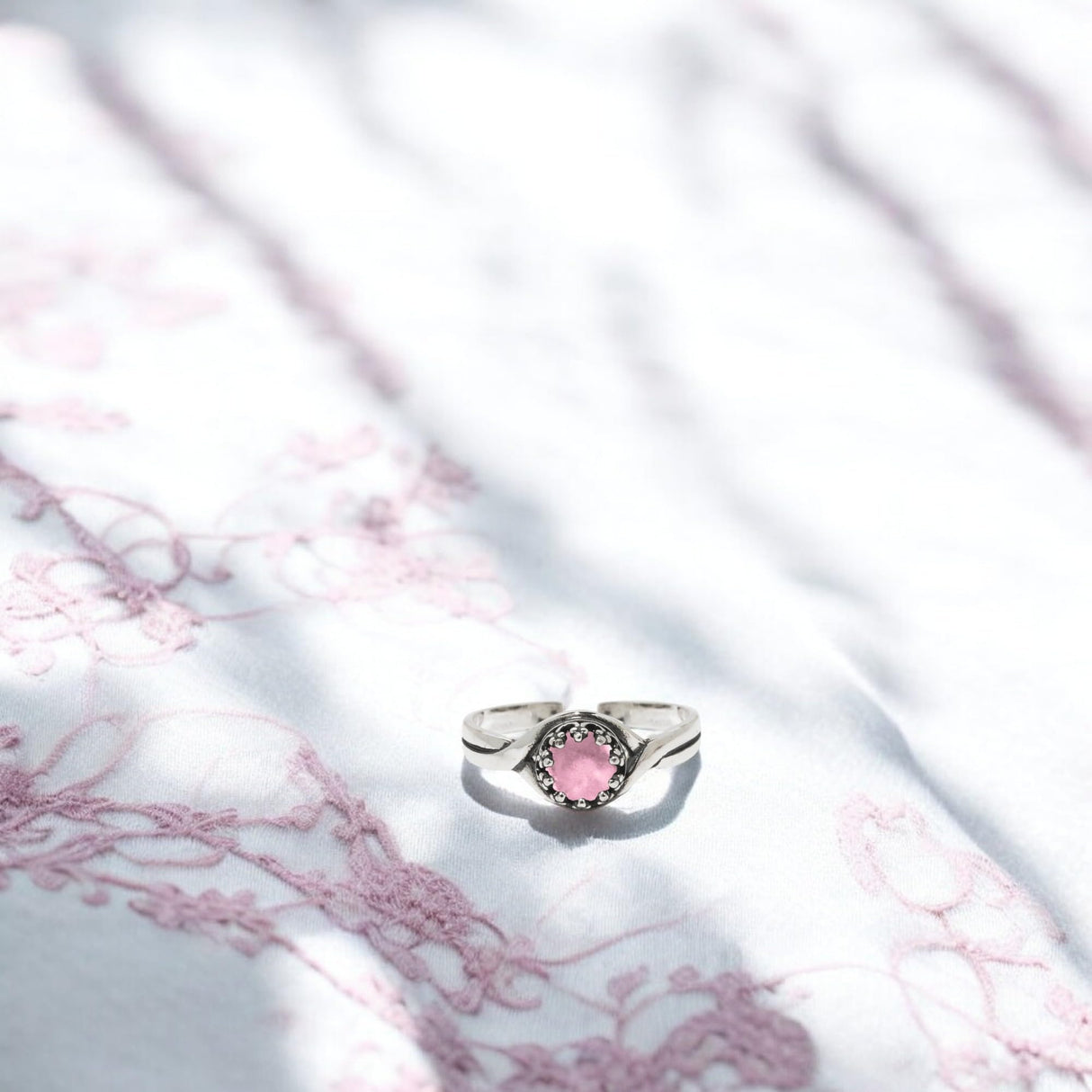 Bottled Up Designs Handmade Primitive Twist Adjustable Ring, Recycled Mason Jar, Sterling Silver, Eco Friendly, Made in USA, Birthday Gift, Mothers Day, Anniversary (Mason Jar Aqua)