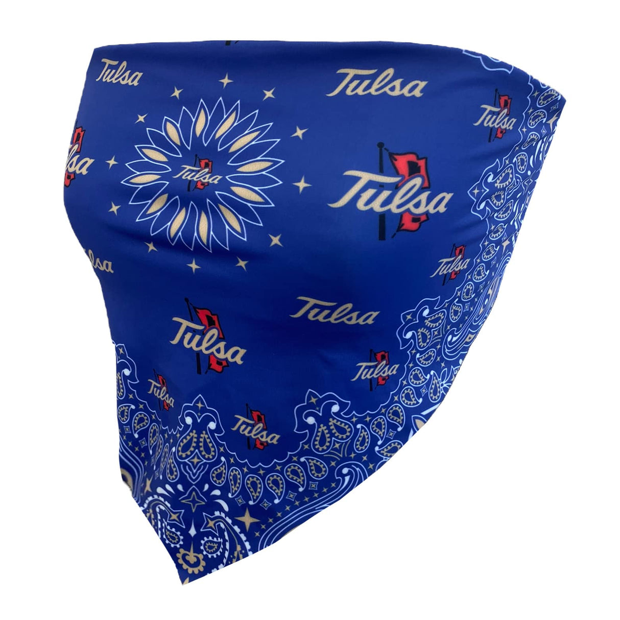 Lojobands Women's Bandana Top Tailgate Outfit College Tank Top Crop Top Made in USA One Size Fits Most