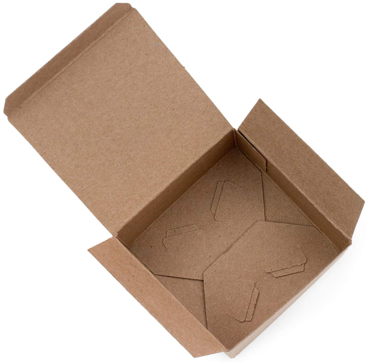 Made in USA 10-Count Recycled Brown Kraft Gift Boxes (5" X 5" X 3") with Tuck Lids for Weddings, Crafting and Baking Packaging Needs