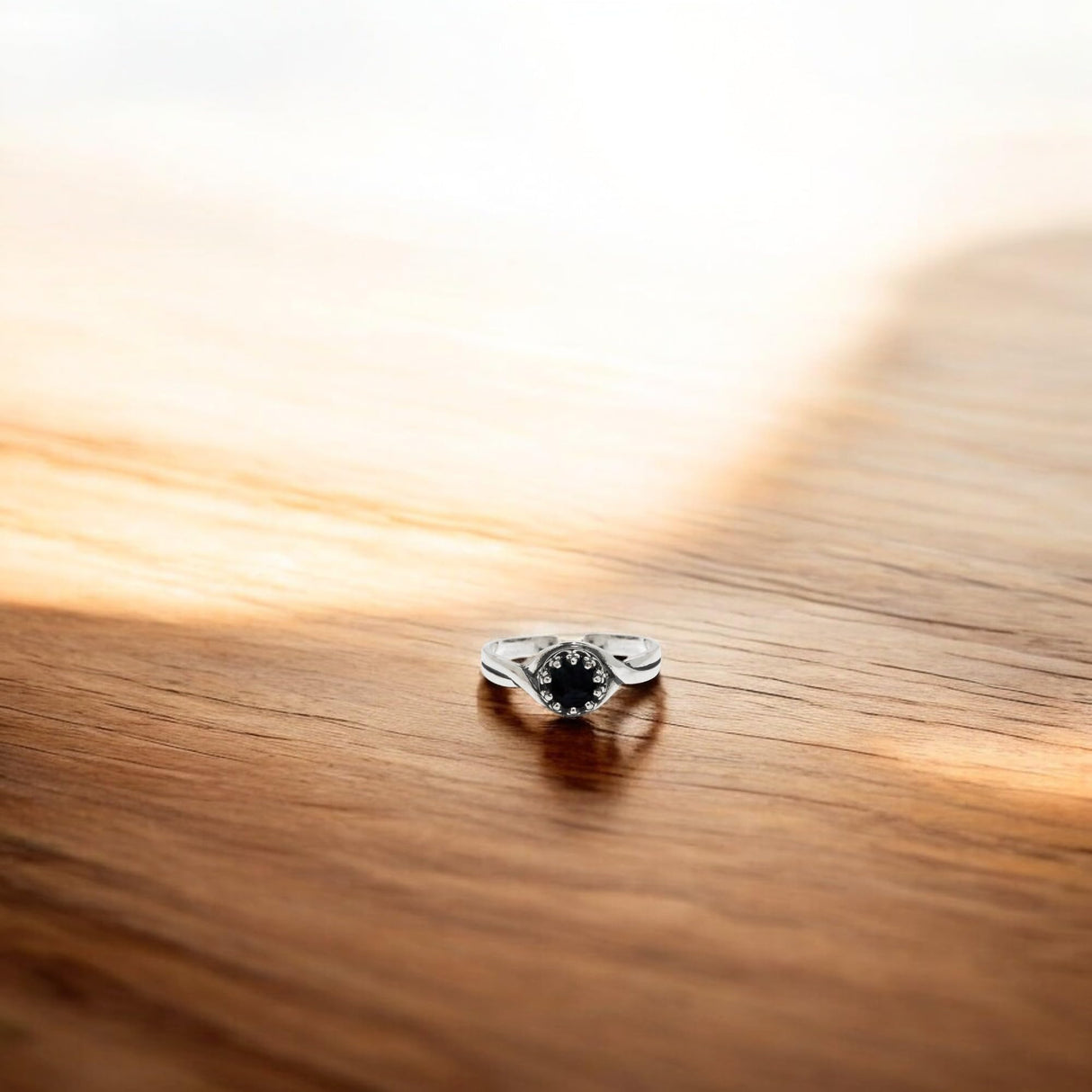 Bottled Up Designs Handmade Primitive Twist Adjustable Ring, Recycled Mason Jar, Sterling Silver, Eco Friendly, Made in USA, Birthday Gift, Mothers Day, Anniversary (Mason Jar Aqua)