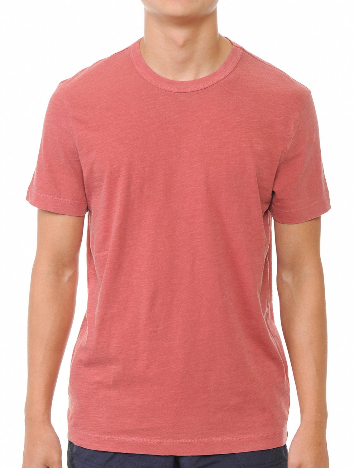 YURO-K Men's Premium Binded Neck Cotton Classic Short Sleeve Crew T-Shirt