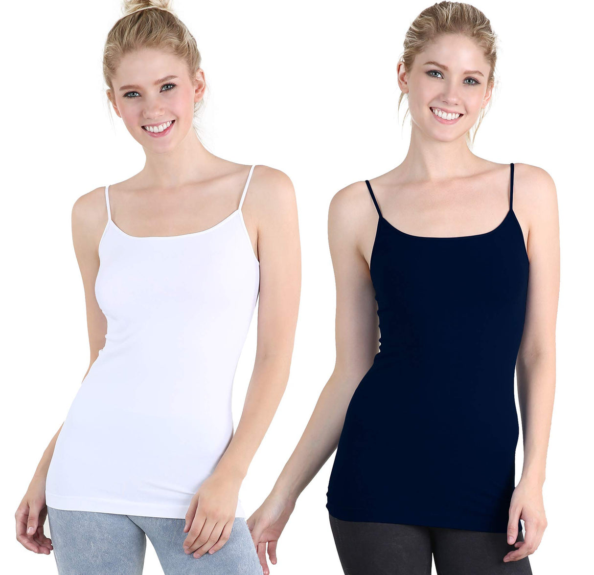 NIKIBIKI Women Seamless Basic Camisole, Made in U.S.A, One Size