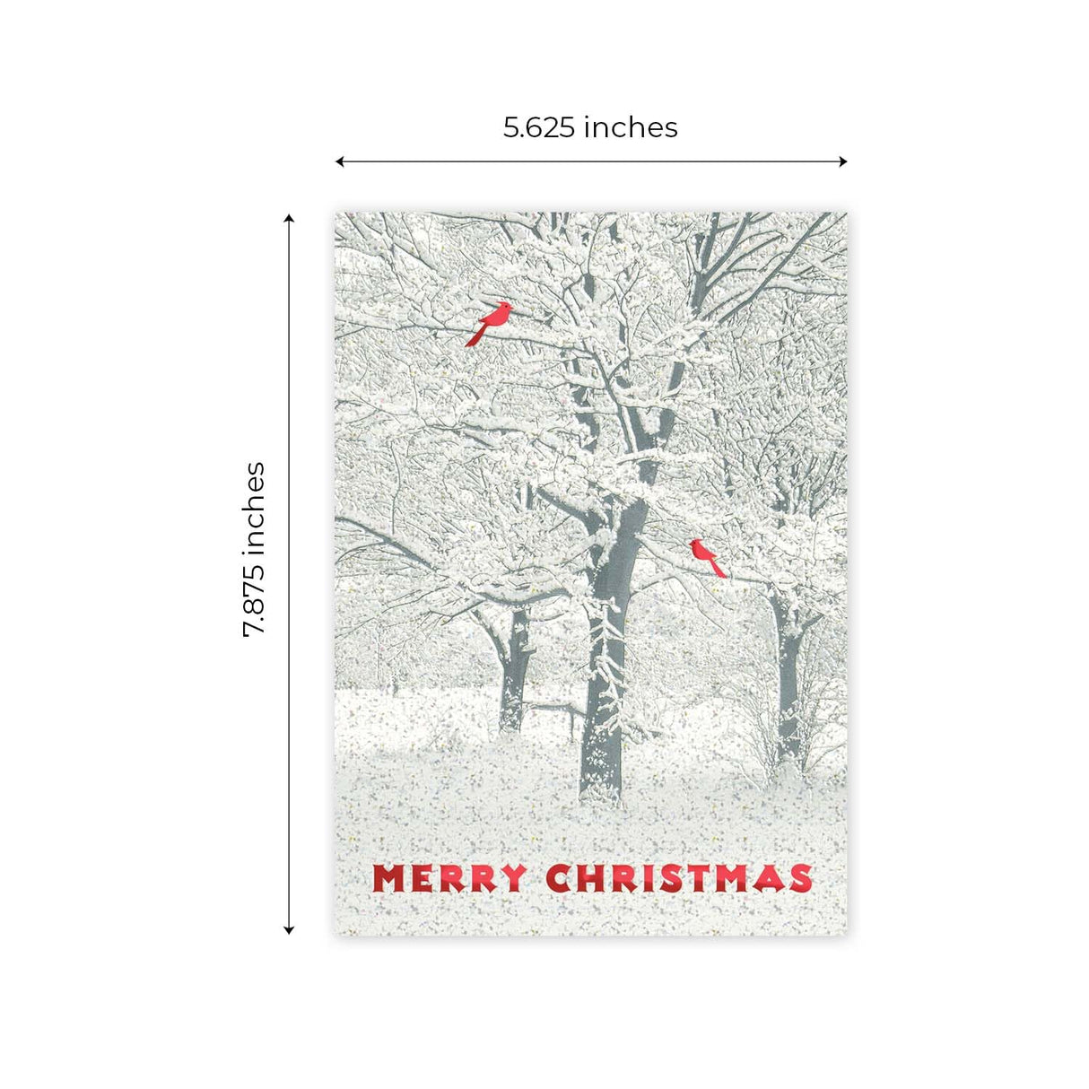 Masterpiece Sparkling Santa Christmas Cards / 16 Festive Holiday Cards Set With White Envelopes / 5 5/8" x 7 7/8" Winter Gold Foil Greeting Cards With Inside Verse/Made In The USA