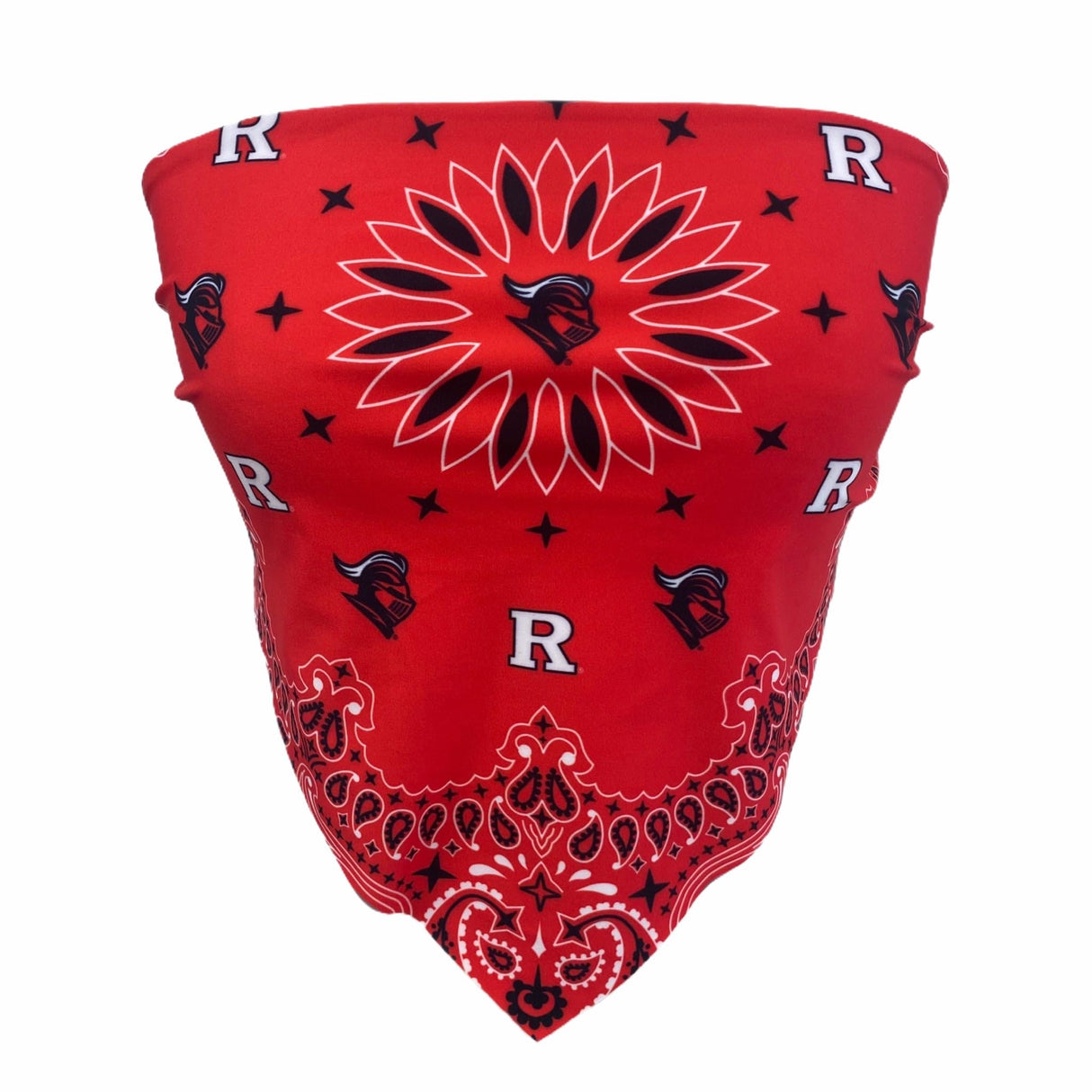 Lojobands Women's Bandana Top Tailgate Outfit College Tank Top Crop Top Made in USA One Size Fits Most