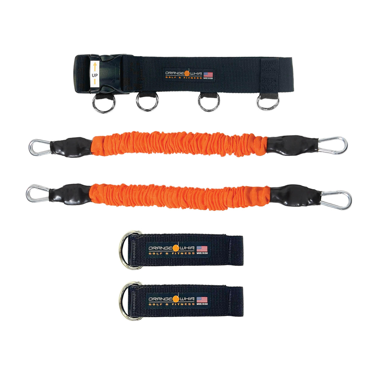 Orange Whip Turn Trainer, Resistance Bands Tool for Golf Swing Training (Regular), Resistance and Assistance for Golf Swing