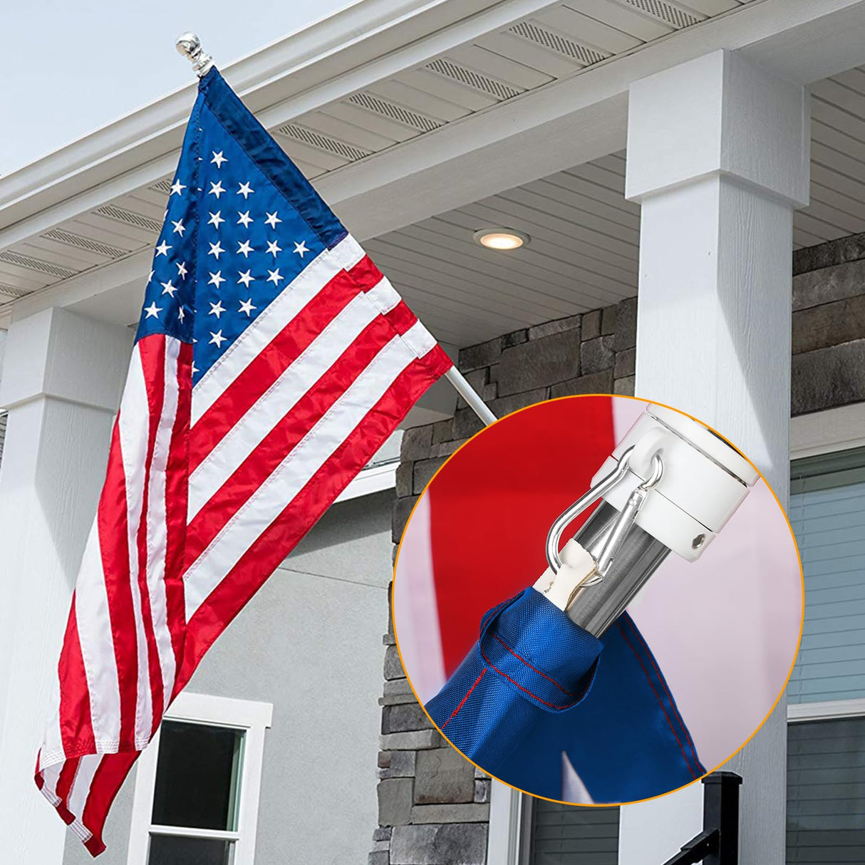 100% Made in USA American Flags 3x5 Ft Outside,American Flag Outdoor Heavy Duty,Us Flag 3x5 Longest Lasting Usa Flag, Built For Outdoor Use,(100% In Usa)