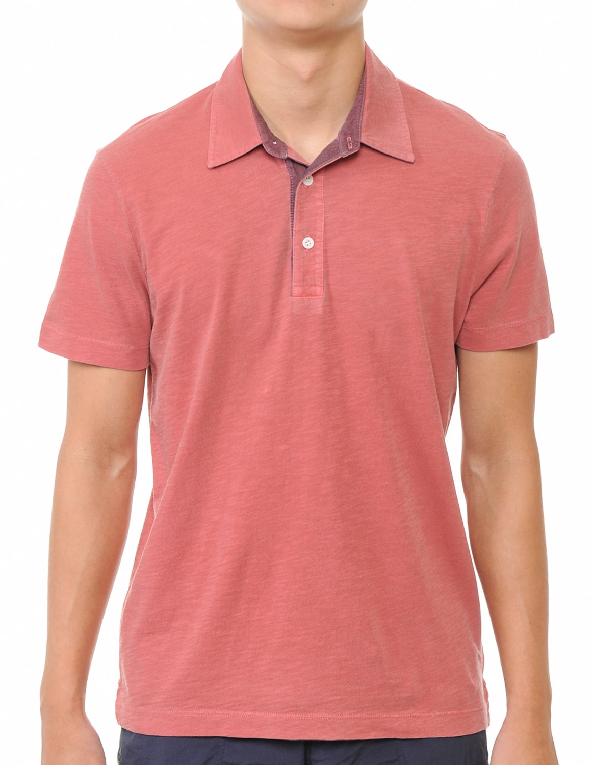 YURO-K Premium Cotton Slub Jersey Short Sleeve Men's Polo T-Shirt with Side Slit Small - XX