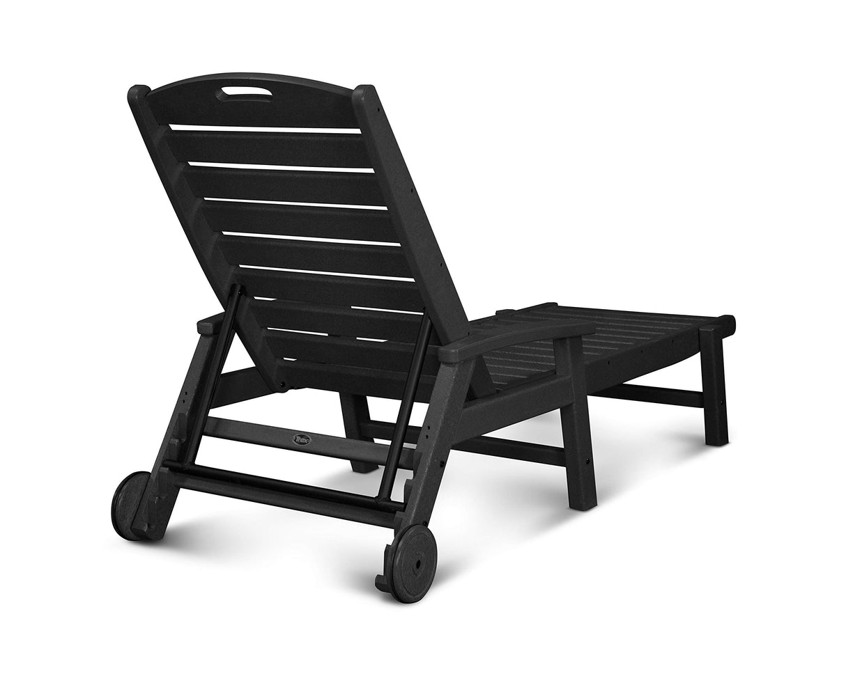 Trex Outdoor Furniture Yacht Club Wheeled Chaise in Vintage Lantern